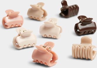 Kitsch Womens Small recycled-plastic clips Set of 8