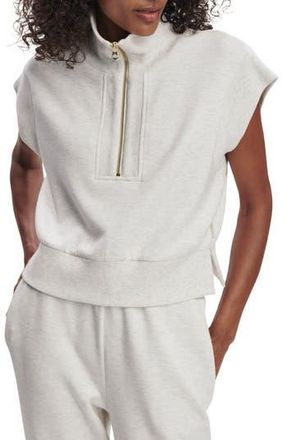 Varley Kelly Half Zip Sweatshirt in Ivory Marl at Nordstrom Rack, Size X-Large