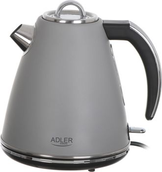Adler Europe Ad 1343 Bouilloire Grise M&eacute;tal 1,5 L Strix - Capacit&eacute; Maxi : 1,5 L - T&eacute;moin De Contr&ocirc;le