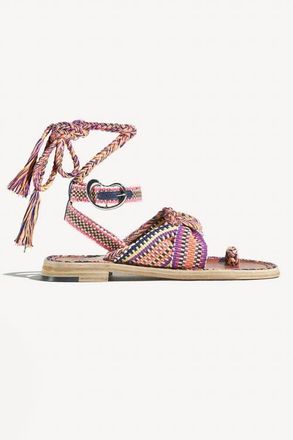 Amambaih Lorena Flat Sandals in Isle at Nordstrom, Size 40