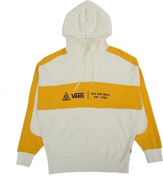 Vans (WMNS) Vans Colorblock Pullover Hoodie White Yellow VN0A4RBL85W