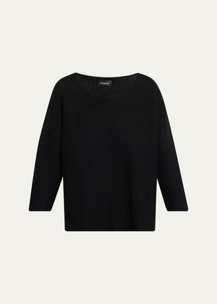 Eskandar Mulberry Silk Cropped Bateau