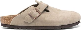 Birkenstock Boston Taupe, Suede Leather