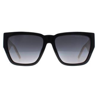 Marc Jacobs Vierkant Vrouwen Zwart Wit Donkergrijs Kleurverloop MARC 646/S