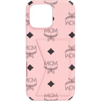 MCM Monogram iPhone 16 Pro Max Case in Soft Pink at Nordstrom Rack