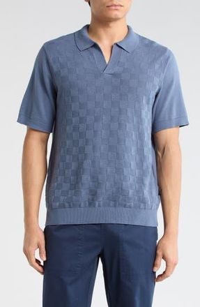 Lucky Brand Johnny Collar Jacquard Polo in China Blue at Nordstrom Rack, Size Xx-Large