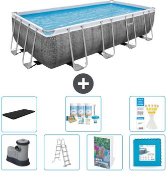 Bestway Piscina Bestway Power Steel Rectangular - 549x274x122 Cm - 8-piezas S536