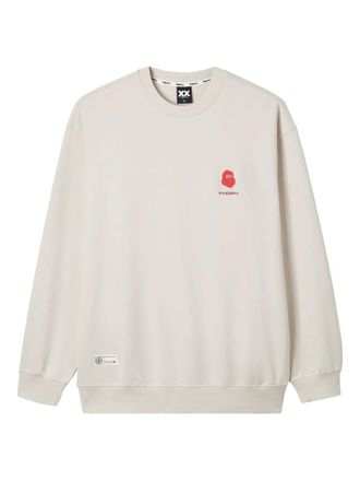 Fingercroxx graphic-print crew neck sweatshirt - men - Cotton - M - White