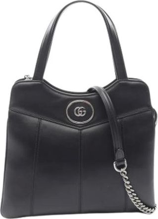 Gucci Pre-owned Handbags, female, Black, Size: ONE SIZE Pre-owned Leather gucci-bags