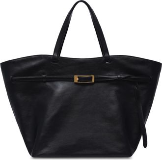 Anine Bing Elly Tote Small Grained Leather Tote Bag