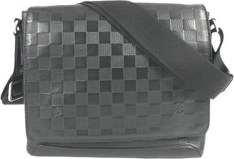 Louis Vuitton Pre-owned Damier Infini Shoulder Bag - Heren - Vintage Schoudertas - Zwart - ONE Size - Leer - Vintage
