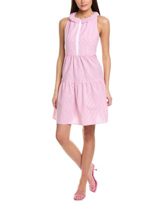 Sara Campbell Seersucker Halter Midi Dress