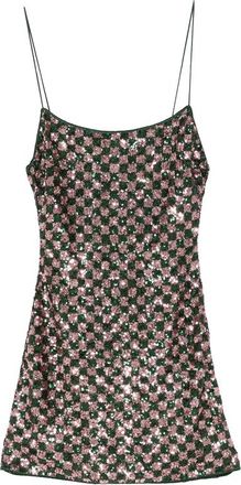 Os&eacute;ree Sequin-pattern Mini Dress