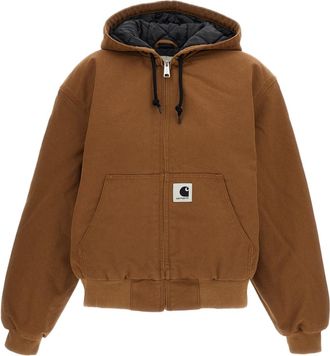 Carhartt Work in Progress Brown OG Active Winter Smith Cotton Denim Hoodie