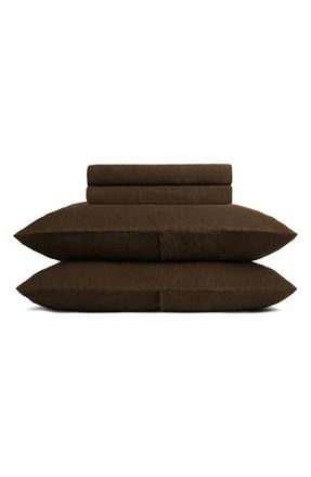 Parachute Linen Sheet Set in Java at Nordstrom, Size California King