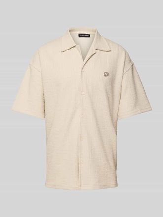Pegador Regular Fit Freizeithemd mit Label-Stitching Modell LIBCO in Offwhite, Gr&ouml;&szlig;e XXL