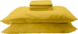 Ettitude Clean Lyocell & Hemp Sheet Set in Honey at Nordstrom, Size California King
