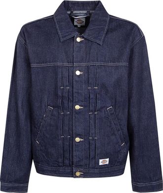 Dickies Selvedge Pleated Denim Jacket - Heren - Spijkerjassen - Blauw - XL - Denim - Jassen