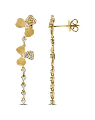 Rina Limor 14K 0.41 Ct. Tw. Diamond Drop Earrings