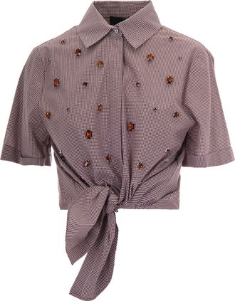 Liu Jo Choco Square Gingham Shirt