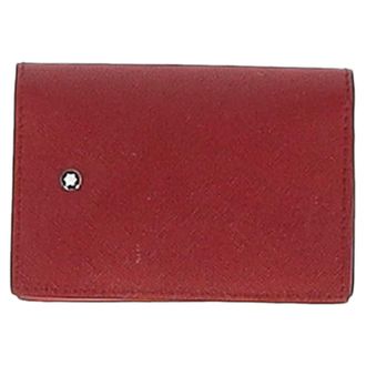 Montblanc Montblanc Flap Card Holder in Red Calf Leather
