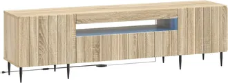 vidaXL Mueble De Tv Led Roble Sonoma Madera De Ingenier&iacute;a Vidaxl
