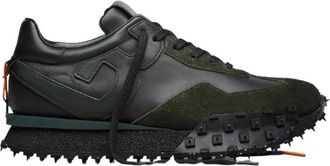 Barracuda Impact Plus Sneakers Militair Groen - Heren - Sneakers - Zwart - 45 EU - Leer - Schoenen