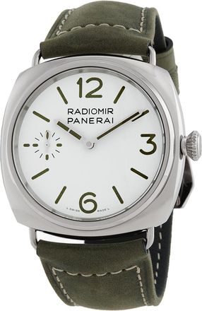 Officine Panerai Pre-owned Panerai Radiomir Officine 45mm Hand Wind White Dial Mens Watch PAM01384