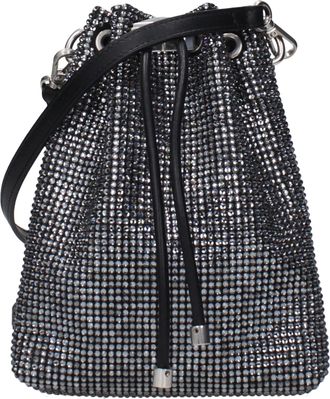 Jimmy Choo London Black Satin Crossbody Womens Bag