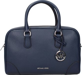 Michael Kors Thompson handtas voor dames blauw/marineblauw leer
