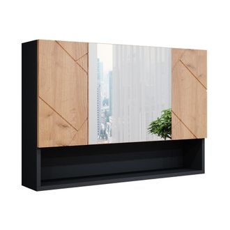 Vicco Specchio Contenitore Bagno Irma, Antracite, 80.1 X 55 Cm