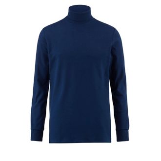 Isa Rollkragenshirt ISA BODYWEAR mit Rollkragen, Herren, Gr. XXL, blau (3066 marine), Interlock, Obermaterial: 100% Baumwolle, unifarben, hoch geschlossen