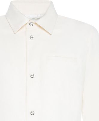 Herno Mens Jacket Ivory Silk-Cashmere