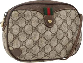 Gucci Pre-owned Cross Body Bags, female, Beige, Size: ONE SIZE Pre-owned Plastic Cross Body Bag