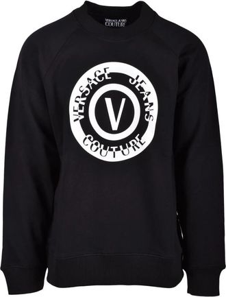Versace Jeans Couture Katoenen sweatshirt - Model: Felpa - Heren - Sweatshirts - Zwart - 2XL - Katoen - Hoodies & sweatvesten