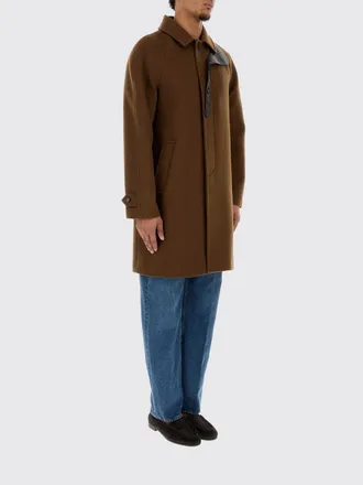 Bottega Veneta Single-Breasted Wool and Cashmere Coat with Leather Collar