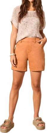 Tribal Comfort Stretch Pull-On Short In Pine Cone