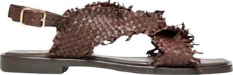 Massimo Santini Schoenen, Dames, Bruin, 36 EU, Leer, Trisha Sandal