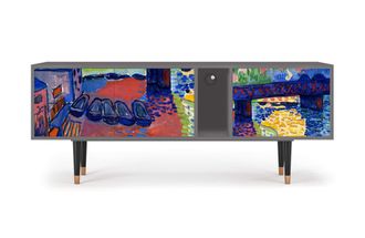 StoryZ Mueble de TV multicolores 2 cajones y 2 puertas L 170 cm