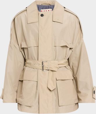 Marni Men & apos;s Belted Short Trench Coat