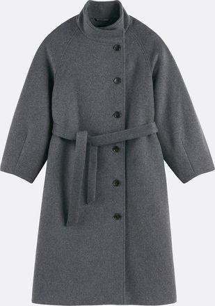 La Redoute Collections Lange jas met knoopsluiting, volop winter