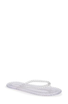 Arezzo Jelly Flip Flop in Clear at Nordstrom, Size X-Large