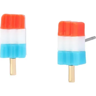 Betsey Johnson Popsicle Stud Earrings in Blue at Nordstrom