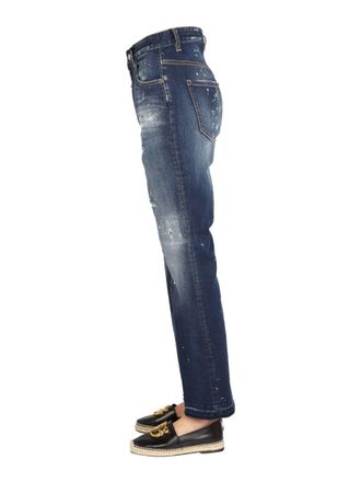Dsquared2 Wide Leg Denim Jeans - Blue
