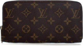 Louis Vuitton Pre-owned Wallets, female, Brown, Size: ONE SIZE Pre-owned Monogram Canvas Zip Around Wallet