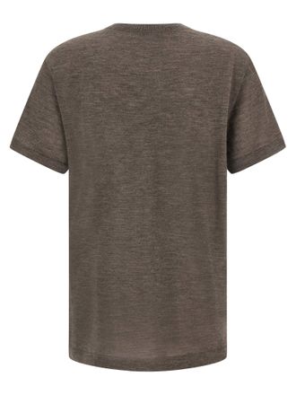Co Cashmere Knit T-Shirt - Brown