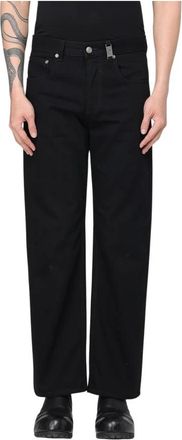 Alexander McQueen Jeans, Heren, Zwart, M, Katoen, Zwarte Straight Leg Jeans
