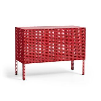 HAY Perforated Cabinet S, wine red