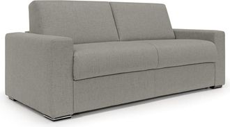 Divani.Store Sof&aacute; convertible con colch&oacute;n h20 cm 220 cm marr&oacute;n