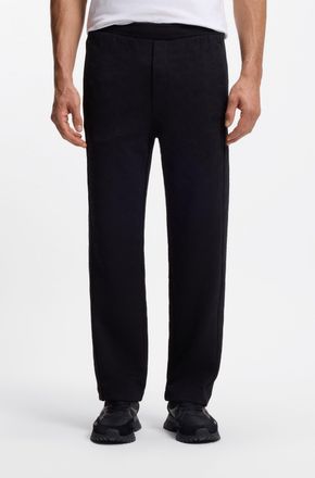 Boss Green by Hugo Boss Jogginghose BOSS GREEN, Herren, Gr. XXL, N-Gr, schwarz001, Web, Obermaterial: 99% Polyester, 1% Elasthan, unifarben, regular fit lang, Hosen Joggingho